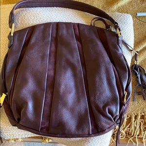 Aimee Kestenberg hobo handbag Tuscany burgundy